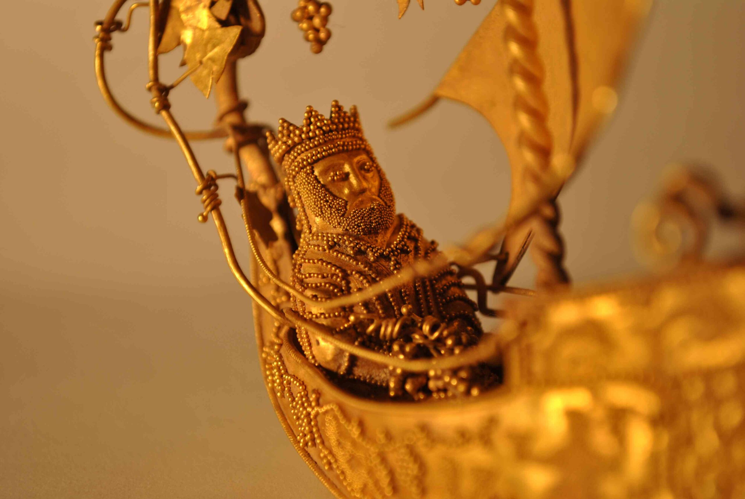 Sailing into the Sunlight: The Glimmering Gold Boat of Dionysus (Sydney)